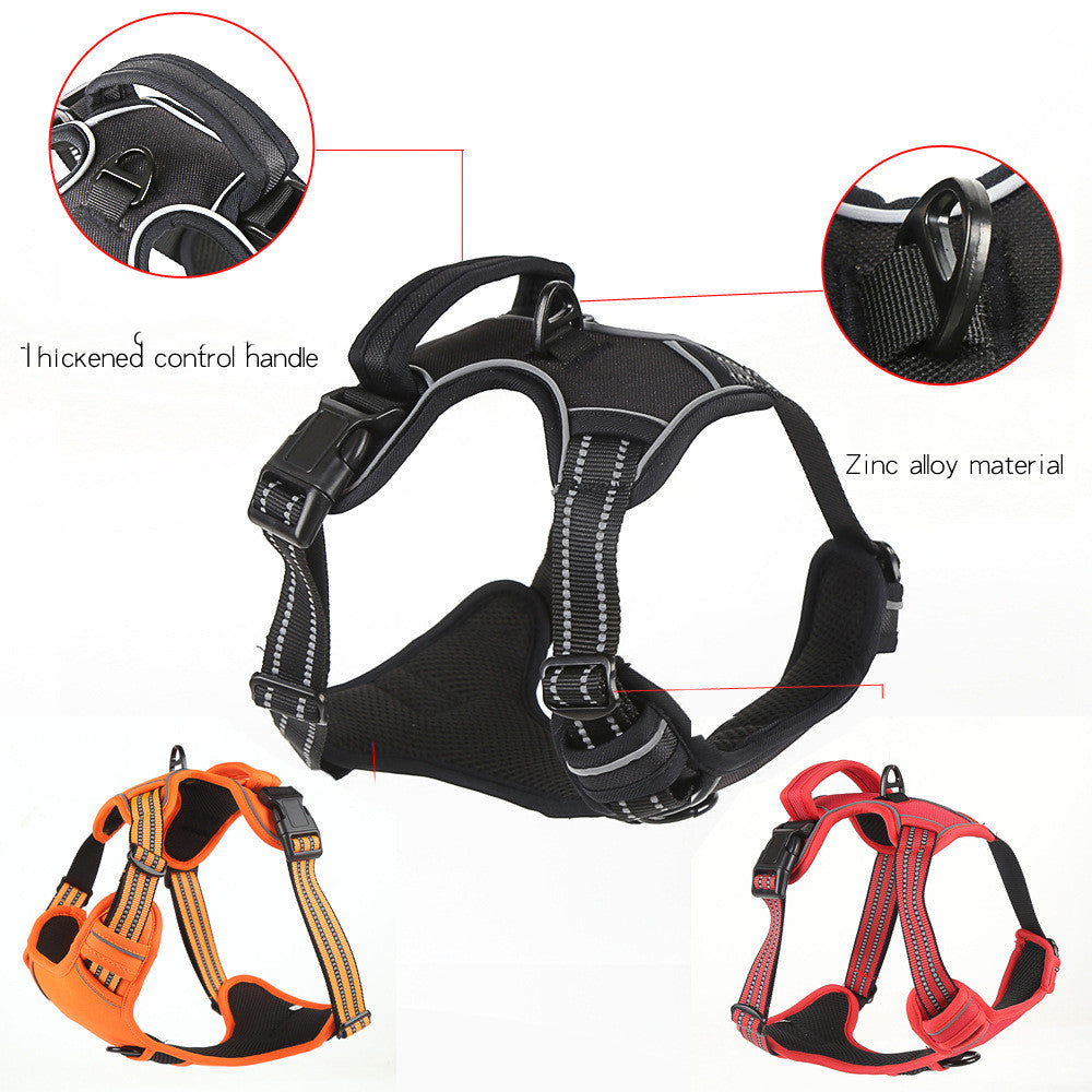No-Pull Dog Harness – Breathable Reflective Pet Vest for Small, Medium & Large Dogs