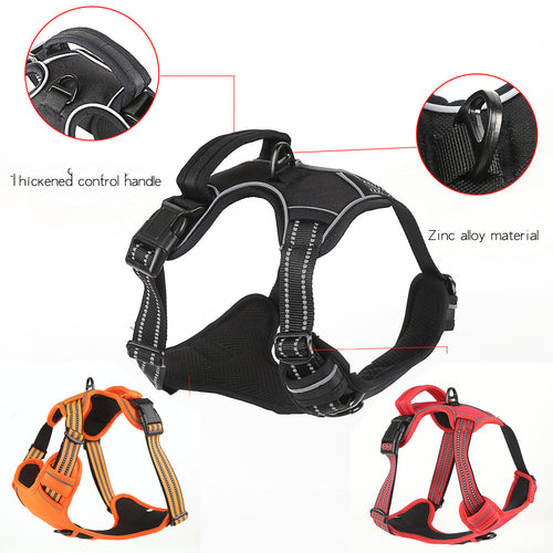 No-Pull Dog Harness – Breathable Reflective Pet Vest for Small, Medium & Large Dogs