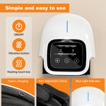 Smart Knee Massager With Heat  Vibration 3D Air Compression   Portable Pain Relief  Home Office Use