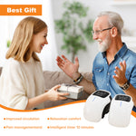 Smart Knee Massager With Heat  Vibration 3D Air Compression   Portable Pain Relief  Home Office Use