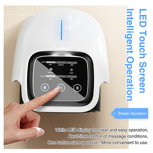 Smart Knee Massager With Heat  Vibration 3D Air Compression   Portable Pain Relief  Home Office Use